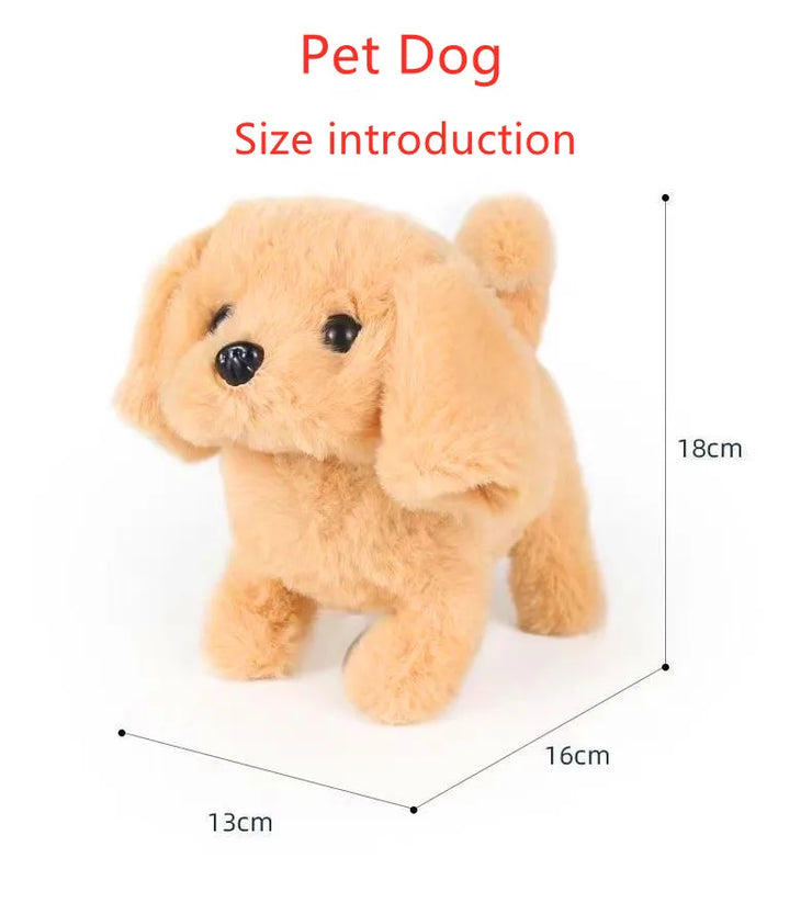 Interactive Plush Puppy Toy – Walking, Barking & Tail Wagging for Kids