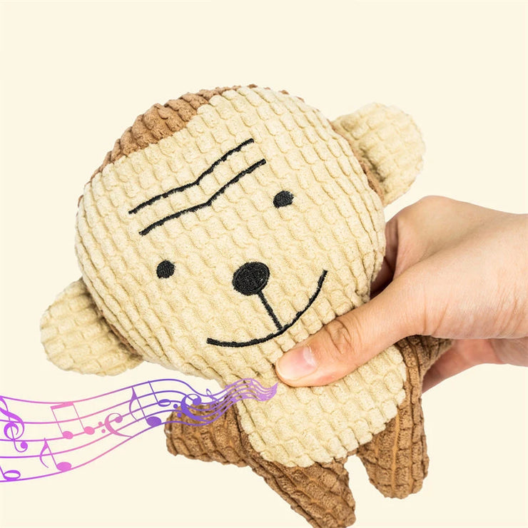 Cute Plush Dog & Cat Toy – Squeaky Chew for Small & Medium Pets
