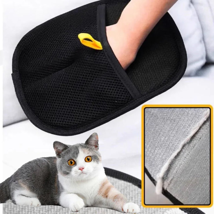﻿Pet Hair Remover Glove – Grooming Brush for Cats & Dogs