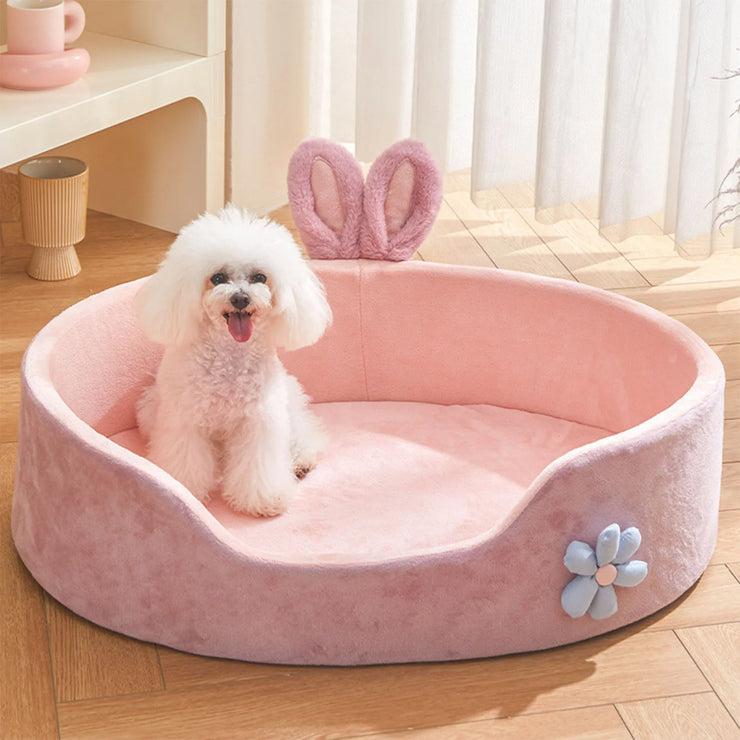 Detachable Washable Pet Bed – Soft All-Season Cat & Dog Bed