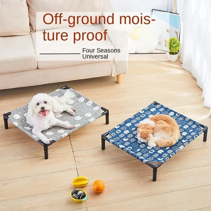 Elevated Portable Pet Bed – Foldable & Washable Cat & Dog Cot