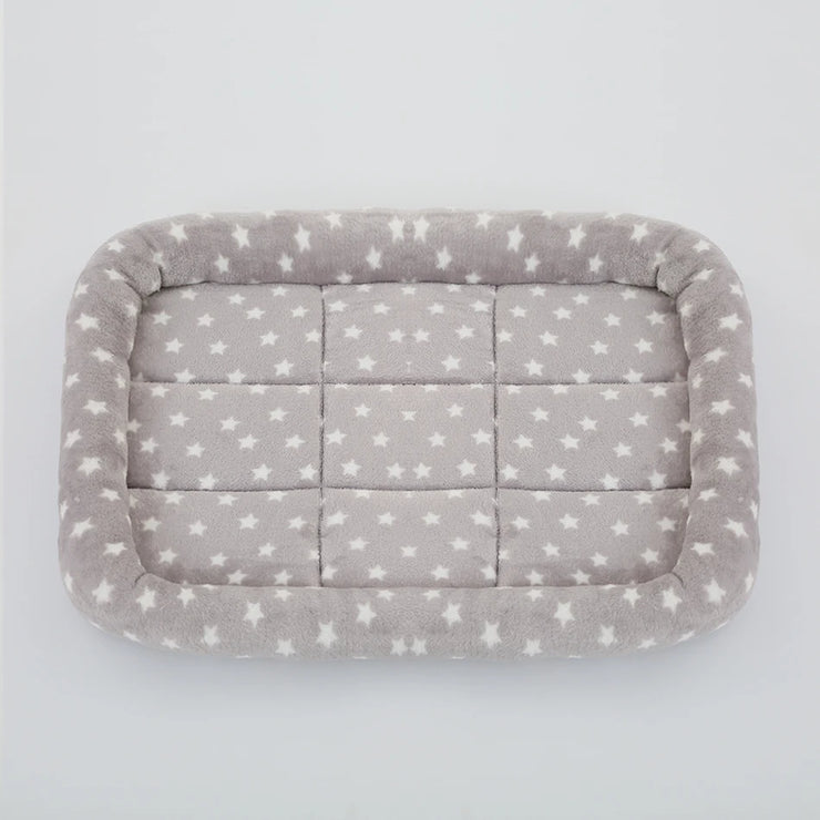 Soft Plush Pet Bed – Square Cat & Dog Sleep Cushion