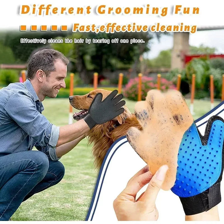 2-Sided Pet Grooming Kit – De-Shedding & De-Matting Brush for Cats, Dogs & Rabbits
