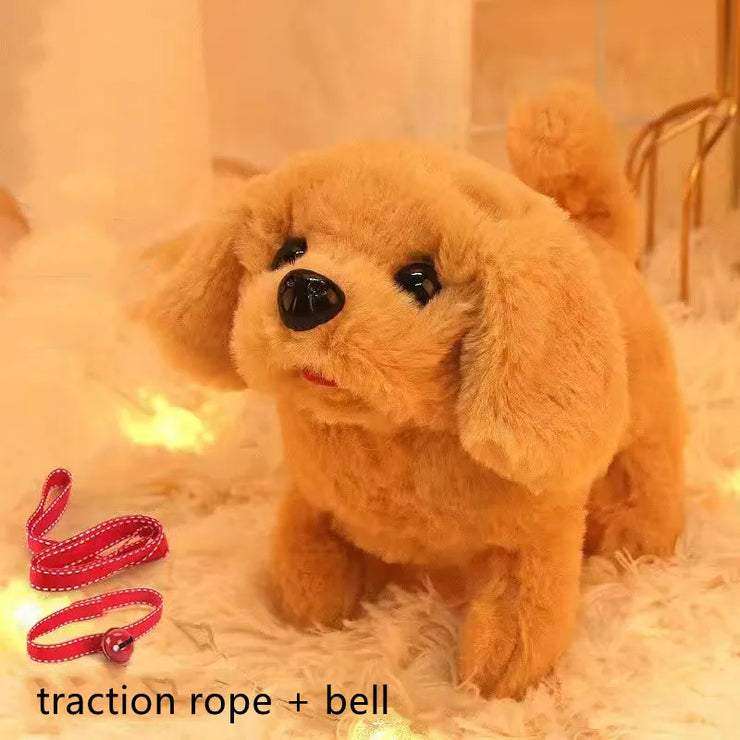 Interactive Plush Puppy Toy – Walking, Barking & Tail Wagging for Kids