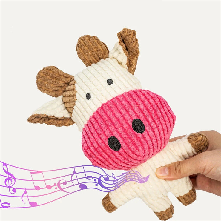 Cute Plush Dog & Cat Toy – Squeaky Chew for Small & Medium Pets