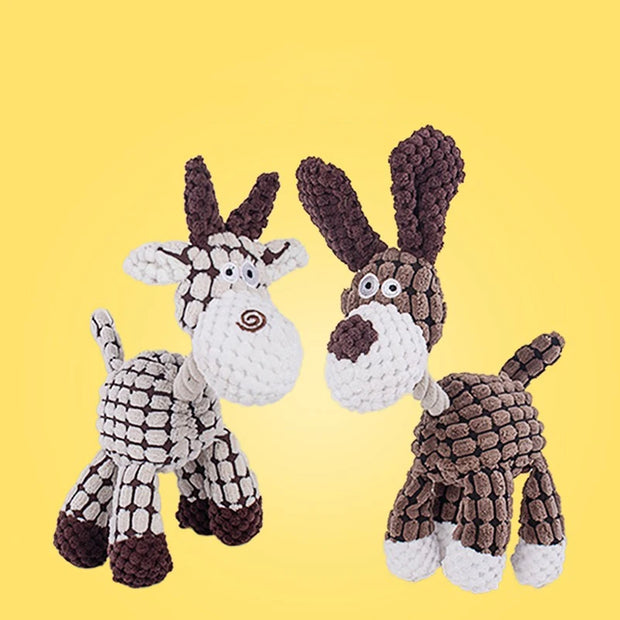 Interactive Plush Dog Toy – Chew & Squeak for Puppies