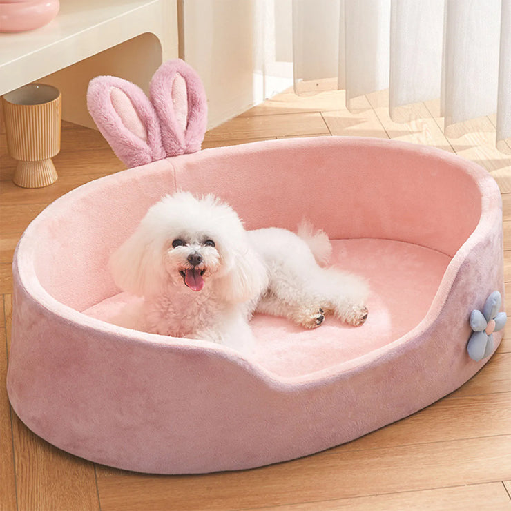 Detachable Washable Pet Bed – Soft All-Season Cat & Dog Bed