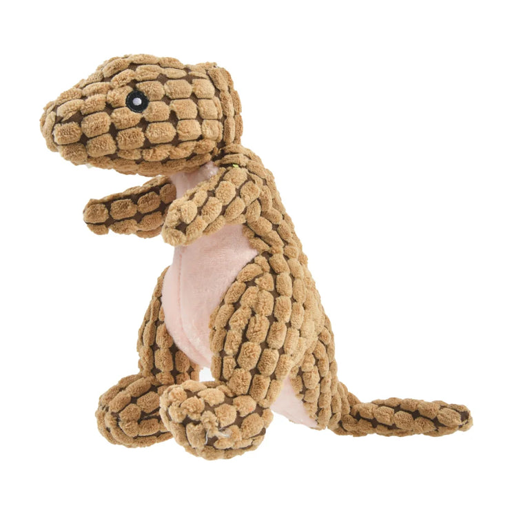 Plush Dinosaur Pet Toy – Interactive Chew Toy for Small Dogs & Cats