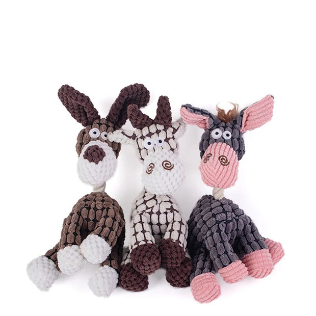 Interactive Plush Dog Toy – Chew & Squeak for Puppies