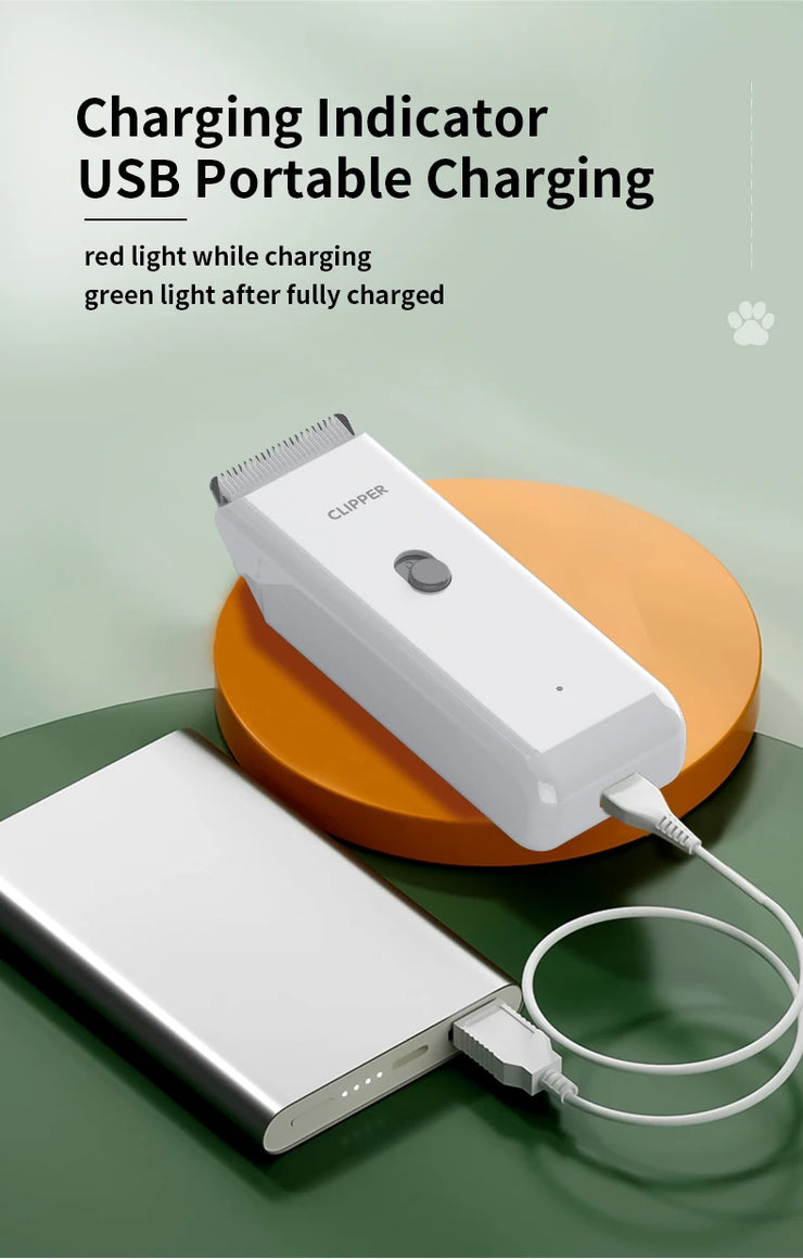 Wireless Electric Pet Clippers – Low-Noise Waterproof Grooming for Cats & Dogs