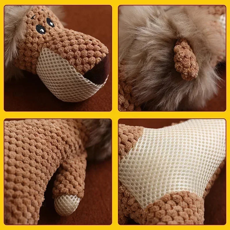 Plush Squeaky Dog Toy – Durable Chew & Fleece Soft Toy for Large Dogs