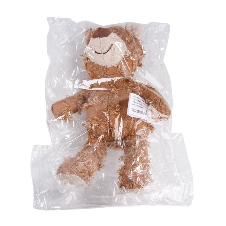 Plush Teddy Bear Dog Toy – Interactive Chew & Squeak for Teeth Cleaning
