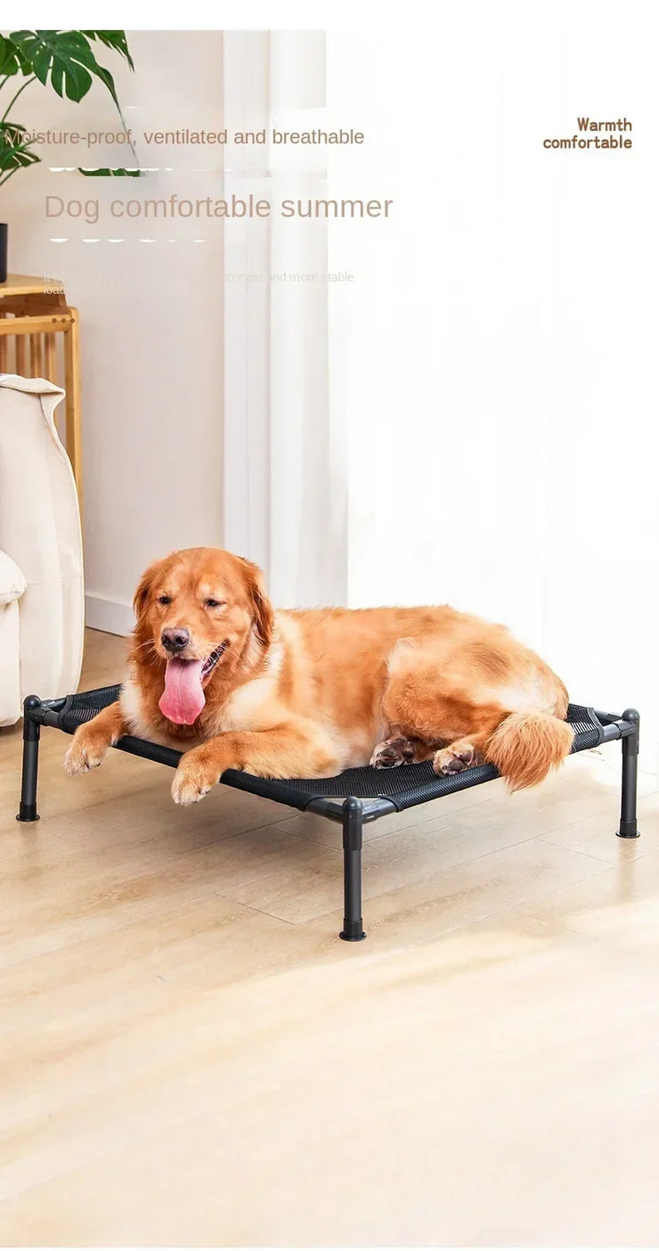 Elevated Portable Pet Bed – Foldable & Washable Cat & Dog Cot