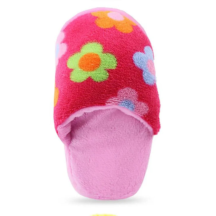 Plush Slipper Squeaky Pet Toy – Chew & Play for Dogs & Cats