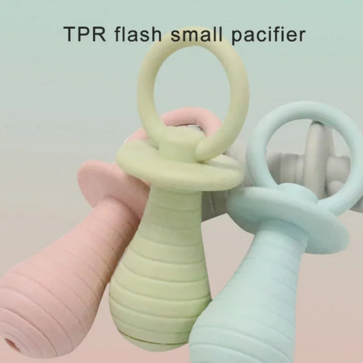 Rubber Pet Pacifier Toy – Squeaky Chew for Puppies & Kittens