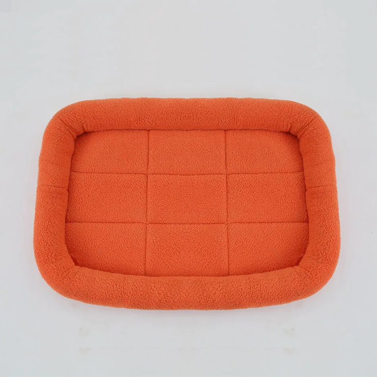 Soft Plush Pet Bed – Square Cat & Dog Sleep Cushion