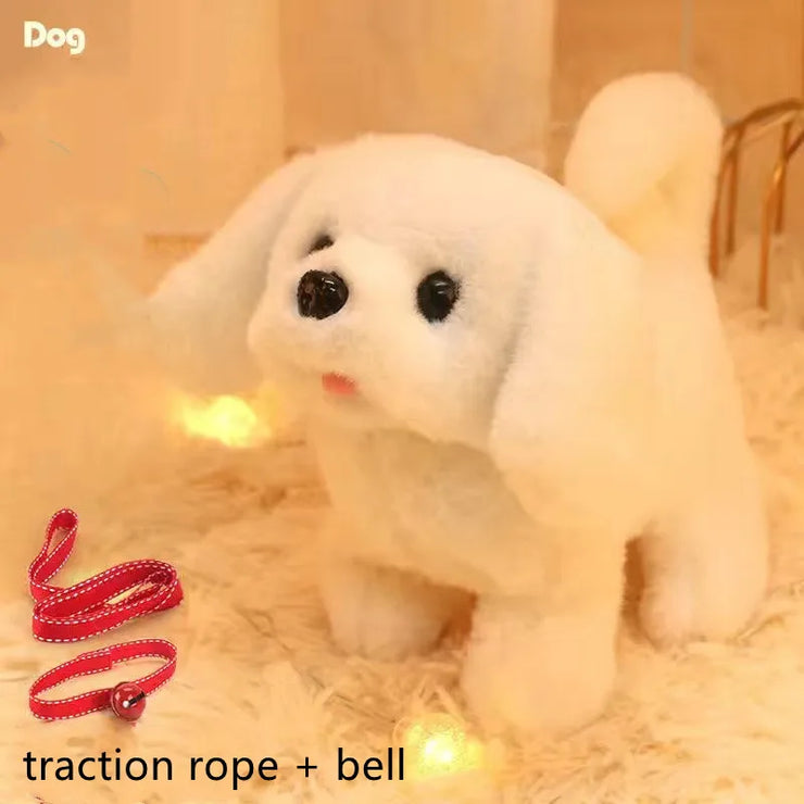 Interactive Plush Puppy Toy – Walking, Barking & Tail Wagging for Kids