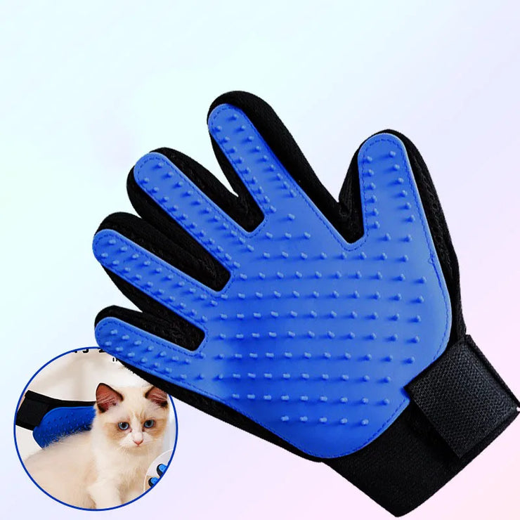 Pet Grooming Glove – Deshedding & Massage Brush for Cats, Dogs & Horses