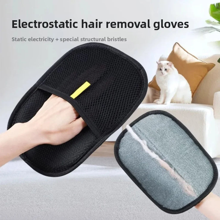 Anti-Static Pet Grooming Gloves – Hair Removal for Cats & Dogs
