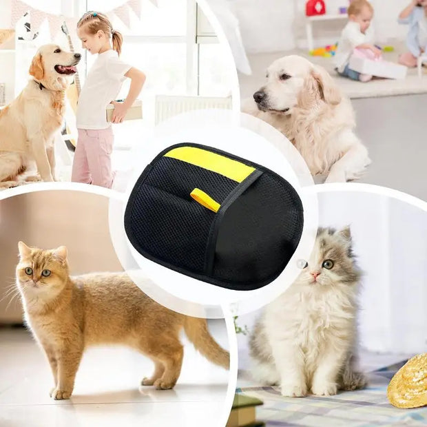 Pet Grooming Gloves – Deshedding & Detangling for Dogs, Cats & Rabbits