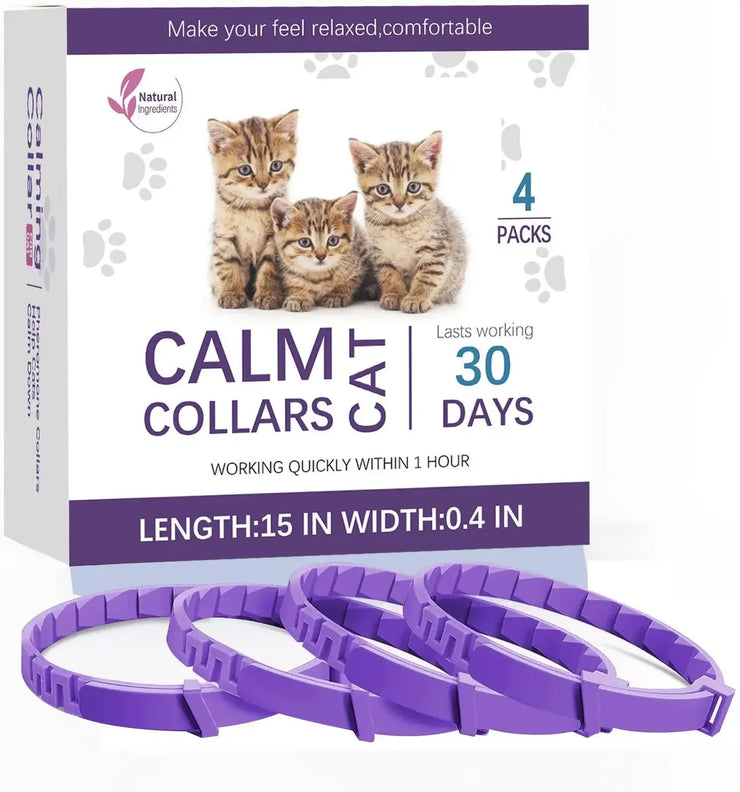 Adjustable Calming Pet Collar – Reduces Anxiety for Cats & Dogs