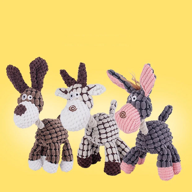Interactive Plush Dog Toy – Chew & Squeak for Puppies