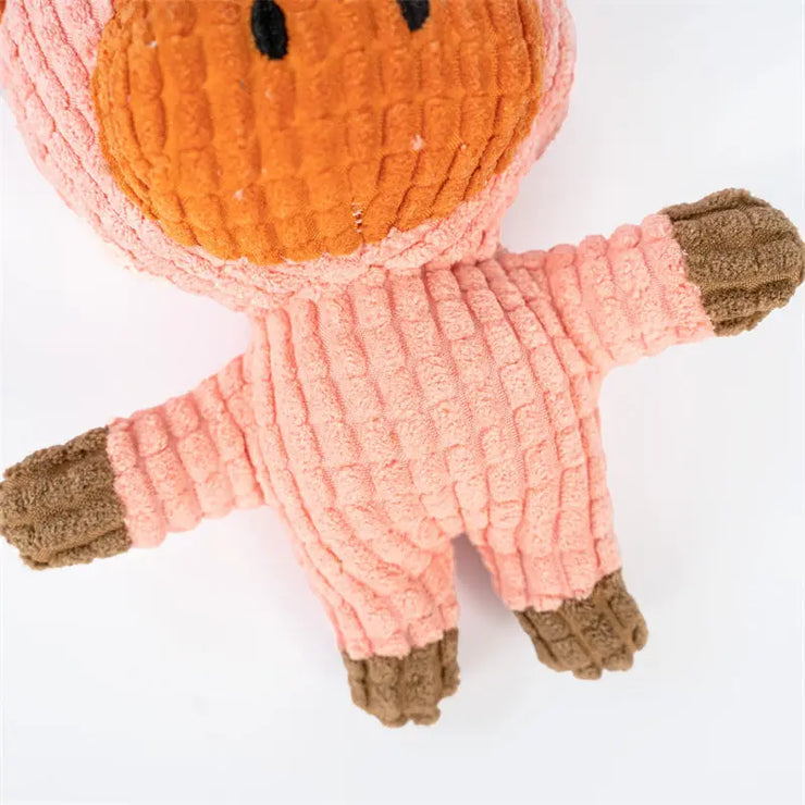 Cute Plush Dog & Cat Toy – Squeaky Chew for Small & Medium Pets