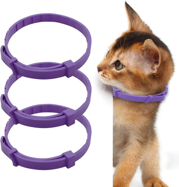Adjustable Calming Pet Collar – Reduces Anxiety for Cats & Dogs