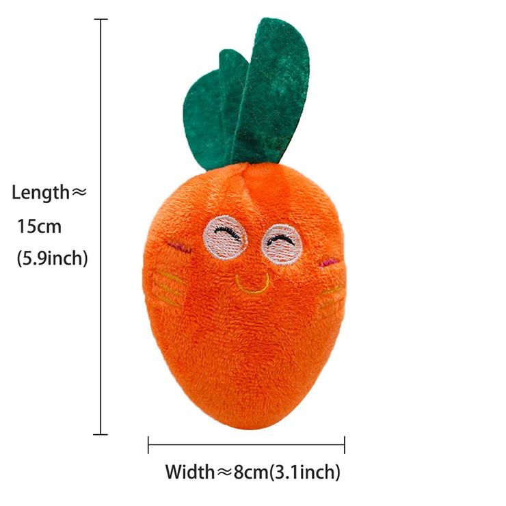 Cute Plush Dog & Cat Toy – Squeaky Chew for Small & Medium Pets