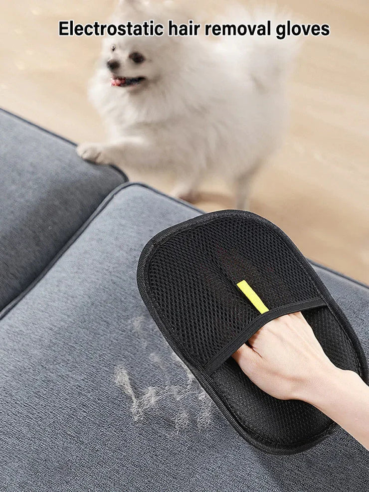 Static Pet Hair Remover Gloves – For Cats, Dogs & Furniture