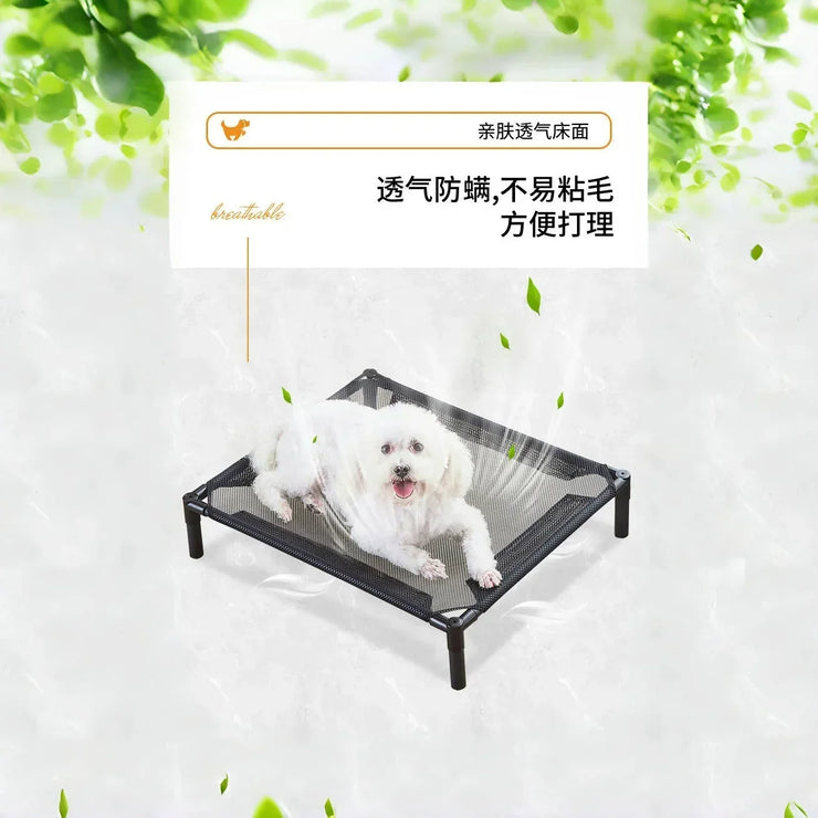 Elevated Portable Pet Bed – Foldable & Washable Cat & Dog Cot