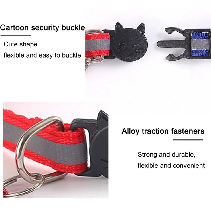 10-Pack Adjustable Cat & Puppy Collars with Bell – Wholesale Set