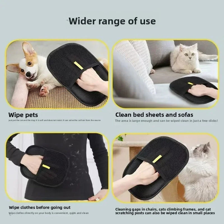 Anti-Static Pet Grooming Gloves – Hair Removal for Cats & Dogs