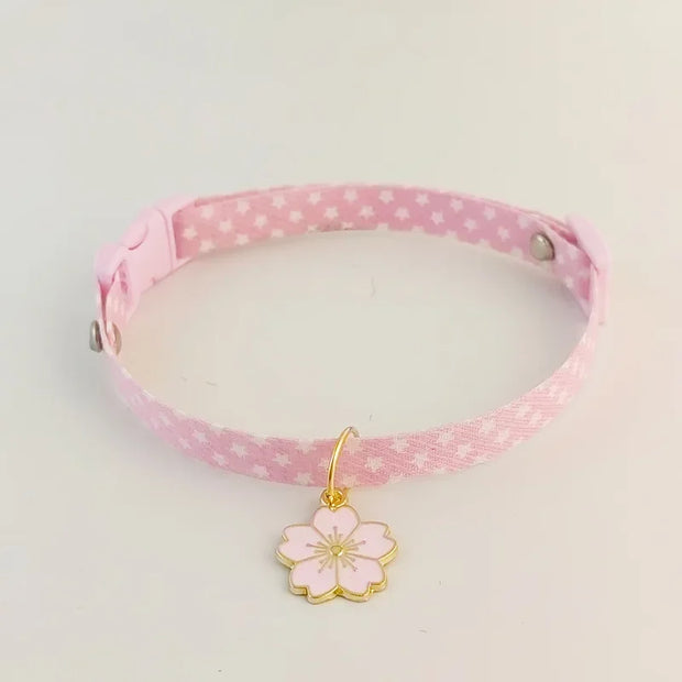 Cute Adjustable Breakaway Cat & Kitten Collar with Pendant