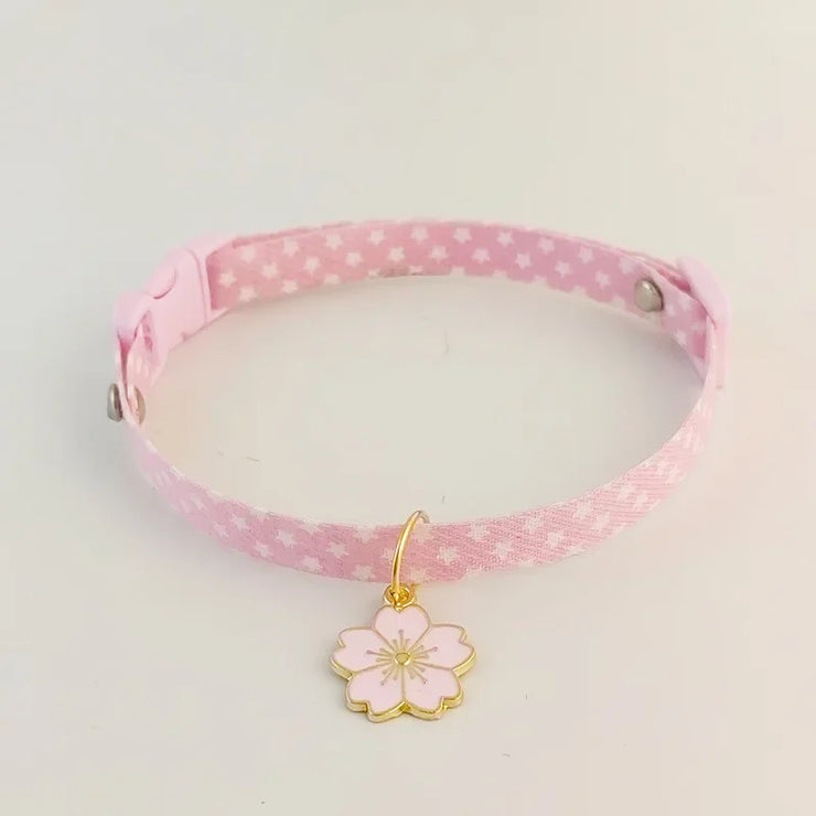 Cute Adjustable Breakaway Cat & Kitten Collar with Pendant