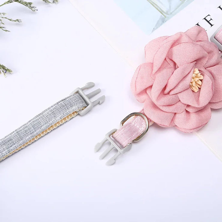 Cute Adjustable Cat & Puppy Collar – Bow Tie with Safety Button