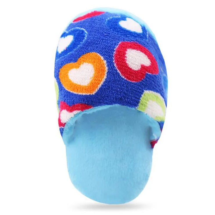 Plush Slipper Squeaky Pet Toy – Chew & Play for Dogs & Cats