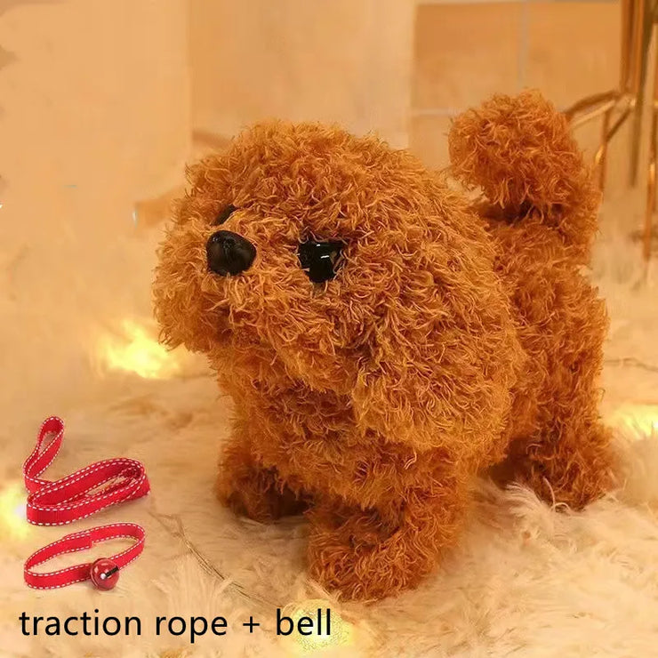 Interactive Plush Puppy Toy – Walking, Barking & Tail Wagging for Kids