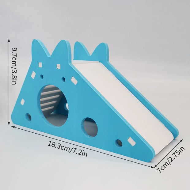 Colorful Hamster & Small Pet Hideout with Stairs & Slide