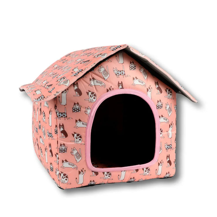 Waterproof Foldable Pet House for Cats & Dogs – Outdoor Use