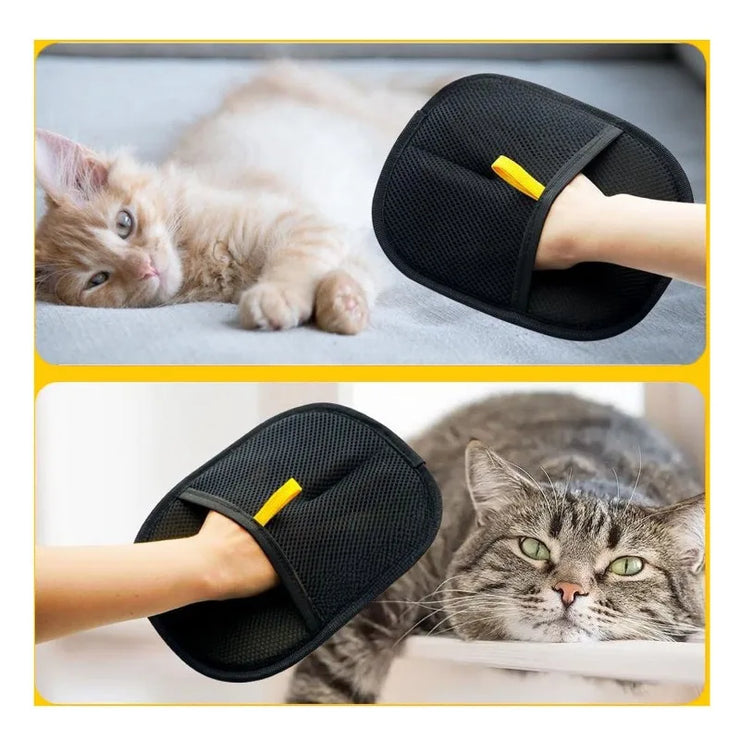 ﻿Pet Hair Remover Glove – Grooming Brush for Cats & Dogs