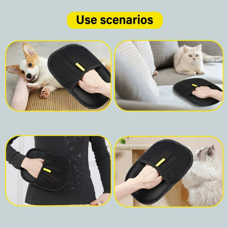 Static Pet Hair Remover Glove – For Dogs, Cats & Furniture