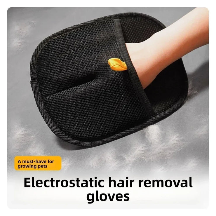 Anti-Static Pet Grooming Gloves – Hair Removal for Cats & Dogs
