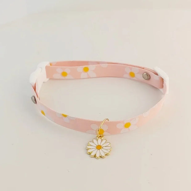 Cute Adjustable Breakaway Cat & Kitten Collar with Pendant
