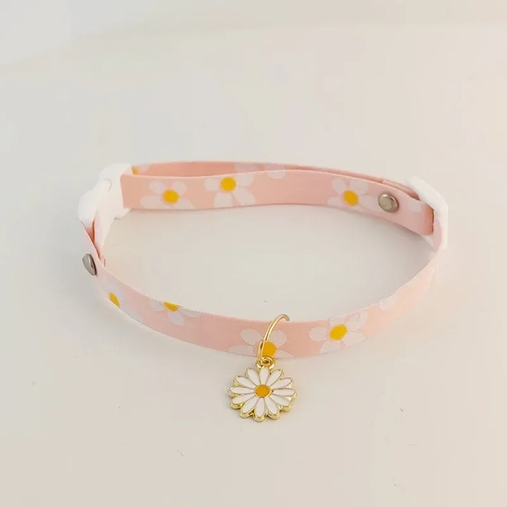 Cute Adjustable Breakaway Cat & Kitten Collar with Pendant