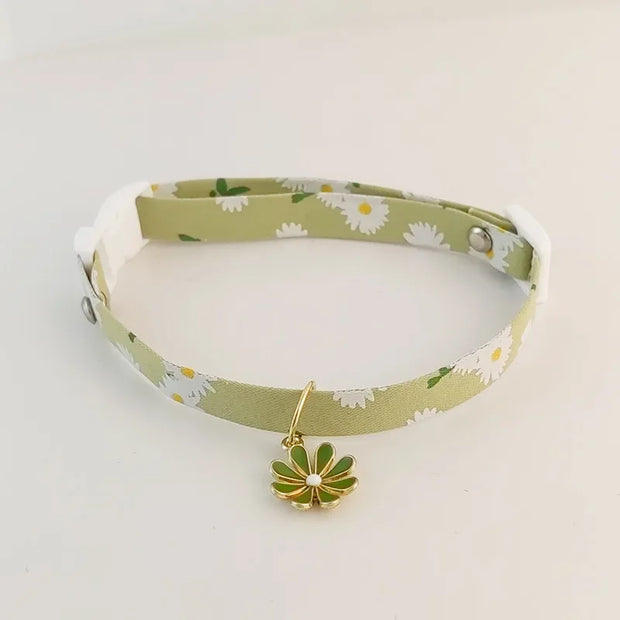Cute Adjustable Breakaway Cat & Kitten Collar with Pendant