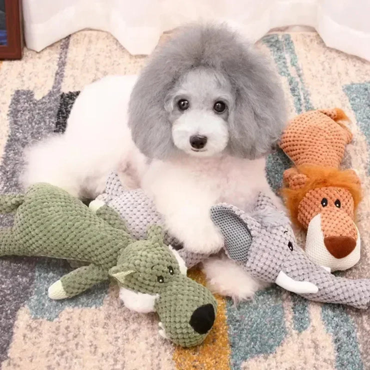 Plush Squeaky Dog Toy – Durable Chew & Fleece Soft Toy for Large Dogs