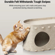 Cat Tunnel Bed with Scratching Board – Double-Layer Pet House & Sofa