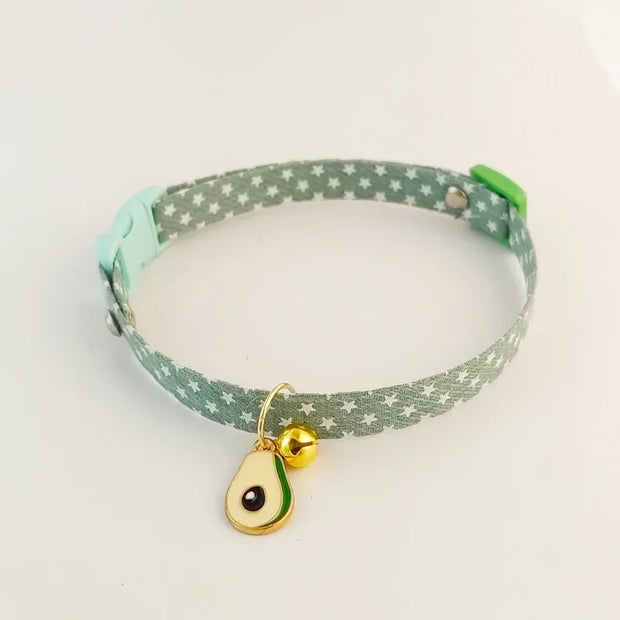 Cute Adjustable Breakaway Cat & Kitten Collar with Pendant
