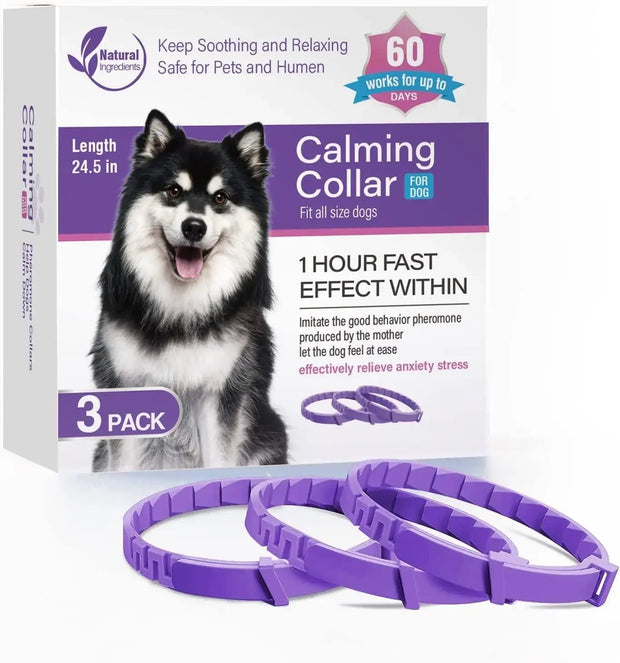 Adjustable Calming Pet Collar – Reduces Anxiety for Cats & Dogs